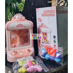 Máy gắp thú bông mini kèm gấu bông dành cho bé, đồ chơi gắp thú bông Kuromo có nhạc có đèn bắt mắt hàng cao cấp