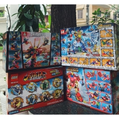 Bộ xếp hình ninja rồng huyền thoại, siêu anh hùng, đồ chơi lắp ghép siêu nhân, xếp hình ninja nhiều kích cỡ cho bé