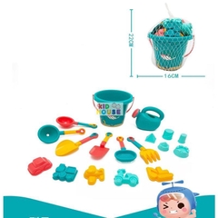 Bộ đồ chơi xúc cát hạt muồng, xuồng xúc cát đi biển, bộ đồ làm vườn cho bé