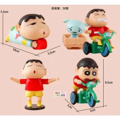 (Không cót) Blindbox shin cậu bé bút chì, đồ chơi mô hình nhân vật cậu bé bút chì trưng bày