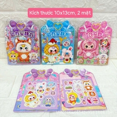 Bộ đồ chơi thay váy công chúa nam châm, tranh nam châm thay trang phục công chúa, sticker nam châm thay váy công chúa