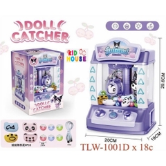 Máy gắp thú bông mini kèm gấu bông dành cho bé, đồ chơi gắp thú bông Kuromo có nhạc có đèn bắt mắt hàng cao cấp