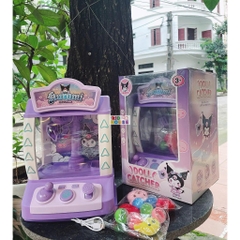 Máy gắp thú bông mini kèm gấu bông dành cho bé, đồ chơi gắp thú bông Kuromo có nhạc có đèn bắt mắt hàng cao cấp