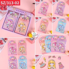 Bộ đồ chơi thay váy công chúa nam châm, tranh nam châm thay trang phục công chúa, sticker nam châm thay váy công chúa