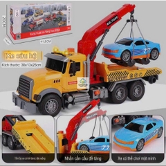 Đồ chơi ô tô, máy xây dựng mô hình, xe cứu hỏa, cần cẩu, trộn bê tông, xe cứu hộ có hiệu ứng đèn âm thanh