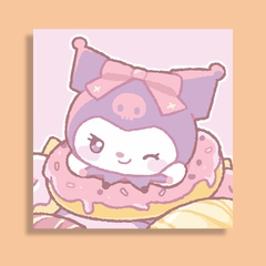 Tranh tô màu số hóa đã căng khung kèm màu, cọ size 20x20, tranh số hóa hoạt hình, bé ba, phong cảnh, loopy, cappy bara