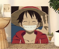 Tranh tô màu số hóa đã căng khung kèm màu, cọ size 20x20, tranh số hóa hoạt hình, bé ba, phong cảnh, loopy, cappy bara