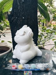 (Size to 16-23cm) Tượng thạch cao bé ba, labubu, kuromi, capybara, công chúa, siêu nhân, Set tô tượng kèm màu và bút vẽ