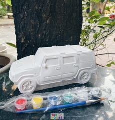 (Size to 16-23cm) Tượng thạch cao bé ba, labubu, kuromi, capybara, công chúa, siêu nhân, Set tô tượng kèm màu và bút vẽ