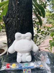 (Size to 16-23cm) Tượng thạch cao bé ba, labubu, kuromi, capybara, công chúa, siêu nhân, Set tô tượng kèm màu và bút vẽ