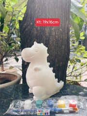 (Size to 16-23cm) Tượng thạch cao bé ba, labubu, kuromi, capybara, công chúa, siêu nhân, Set tô tượng kèm màu và bút vẽ