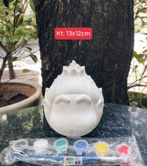 (Size to 16-23cm) Tượng thạch cao bé ba, labubu, kuromi, capybara, công chúa, siêu nhân, Set tô tượng kèm màu và bút vẽ
