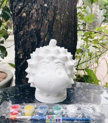 (Size to 16-23cm) Tượng thạch cao bé ba, labubu, kuromi, capybara, công chúa, siêu nhân, Set tô tượng kèm màu và bút vẽ