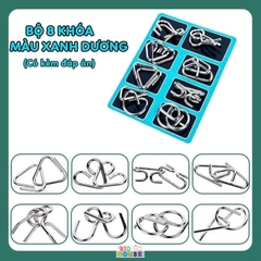 Bộ trò chơi móc khóa trí tuệ Nhật Bản, Đồ chơi tháo lắp móc khóa thông minh, giải móc khóa phát triển tư duy cho bé