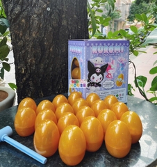 Đồ chơi đập trứng nhận quà, Hộp Mù trứng vàng Kuromi, Capybara, Labubu kèm búa cho bé