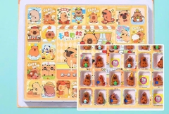 Hộp quà bất ngờ 40 chi tiết Kuromi, Capybara, Labubu, đồ chơi hidden box hộp quà bí mật Kuromi kèm móc khóa