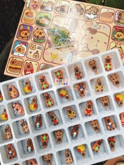 Hộp quà bất ngờ 40 chi tiết Kuromi, Capybara, Labubu, đồ chơi hidden box hộp quà bí mật Kuromi kèm móc khóa