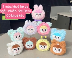 Móc khóa gấu bông kuromi, capybara, babythree xinh xắn treo balo túi xách, móc khóa nhân vật dễ thương