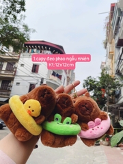 Móc khóa gấu bông kuromi, capybara, babythree xinh xắn treo balo túi xách, móc khóa nhân vật dễ thương
