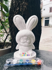 (Size to 16-23cm) Tượng thạch cao bé ba, labubu, kuromi, capybara, công chúa, siêu nhân, Set tô tượng kèm màu và bút vẽ