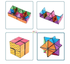 Khối rubik 3D magic cube biến thể, Đồ chơi rubik biến thể 3D thay đổi hình dạng độc đáo phát triển trí sáng tạo cho trẻ