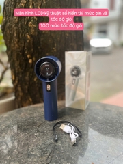 Quạt cầm tay mini capybara, kuromi, quạt sạc công nghệ cao turbo màn led, Quạt quạt tích điện để bàn nhỏ gọn