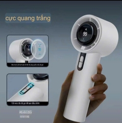 Quạt cầm tay mini capybara, kuromi, quạt sạc công nghệ cao turbo màn led, Quạt quạt tích điện để bàn nhỏ gọn