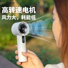 Quạt cầm tay mini capybara, kuromi, quạt sạc công nghệ cao turbo màn led, Quạt quạt tích điện để bàn nhỏ gọn