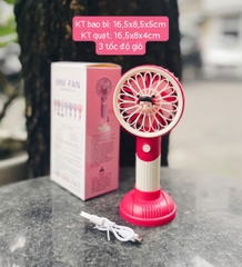 Quạt cầm tay mini capybara, kuromi, quạt sạc công nghệ cao turbo màn led, Quạt quạt tích điện để bàn nhỏ gọn