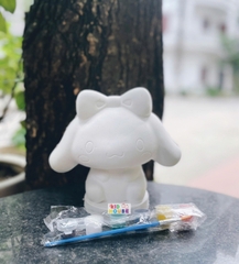 (Size to 16-23cm) Tượng thạch cao bé ba, labubu, kuromi, capybara, công chúa, siêu nhân, Set tô tượng kèm màu và bút vẽ