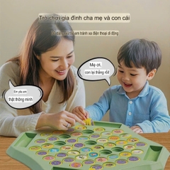 (Size to) Cờ lật luyện tập trí nhớ, trò chơi cờ liên xích tam giác dây thun, Đồ chơi trí tuệ giáo dục cho bé