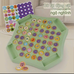 (Size to) Cờ lật luyện tập trí nhớ, trò chơi cờ liên xích tam giác dây thun, Đồ chơi trí tuệ giáo dục cho bé