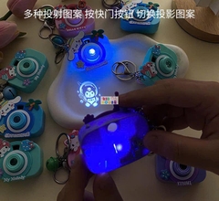 Móc khóa máy ảnh đồ chơi mini, chiếu hình các nhân vật hoạt hình sanrio, capybara, đồ chơi máy ảnh chiếu hình cute