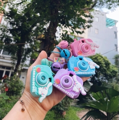 Móc khóa máy ảnh đồ chơi mini, chiếu hình các nhân vật hoạt hình sanrio, capybara, đồ chơi máy ảnh chiếu hình cute