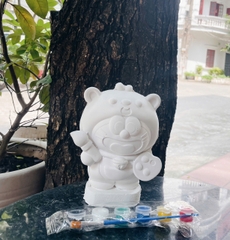 (Size to 16-23cm) Tượng thạch cao bé ba, labubu, kuromi, capybara, công chúa, siêu nhân, Set tô tượng kèm màu và bút vẽ