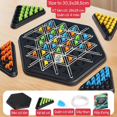 Cờ liên xích dây thun, đồ chơi cờ tam giác dây thun, đồ chơi trẻ em phát triển trí tuệ