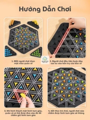 Cờ liên xích dây thun, đồ chơi cờ tam giác dây thun, đồ chơi trẻ em phát triển trí tuệ