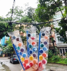 Vỉ màu nước acrylic kèm cọ, bộ dây màu nước 6 màu, 12 màu sắc nét, khay pha màu, cọ vẽ tô tượng