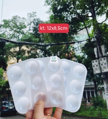 Vỉ màu nước acrylic kèm cọ, bộ dây màu nước 6 màu, 12 màu sắc nét, khay pha màu, cọ vẽ tô tượng