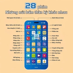 Điện thoại đồ chơi trẻ em bằng tiếng việt phát nhạc, hát ru, học toán, nhại giọng có đèn Led