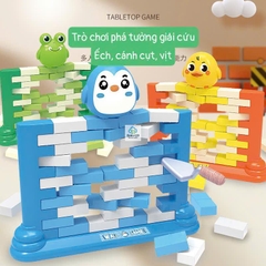 Trò chơi phá băng chim cánh cụt, bộ đập băng giải cứu chim cánh cụt, ếch, phá tường giải cứu kuromi