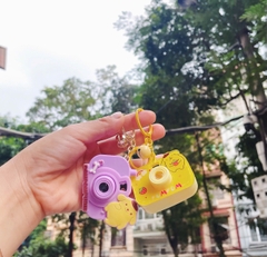 Móc khóa máy ảnh đồ chơi mini, chiếu hình các nhân vật hoạt hình sanrio, capybara, đồ chơi máy ảnh chiếu hình cute