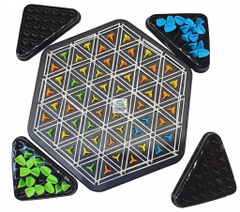 Cờ liên xích dây thun, đồ chơi cờ tam giác dây thun, đồ chơi trẻ em phát triển trí tuệ