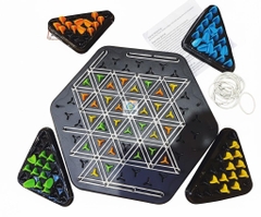 Cờ liên xích dây thun, đồ chơi cờ tam giác dây thun, đồ chơi trẻ em phát triển trí tuệ