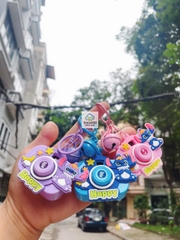 Móc khóa máy ảnh đồ chơi mini, chiếu hình các nhân vật hoạt hình sanrio, capybara, đồ chơi máy ảnh chiếu hình cute