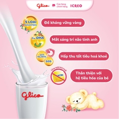Combo 2 Lon Sữa Bột Glico Icreo Balance Milk (Icreo Số 0) (800g x2 lon) kèm 5 thanh nữa