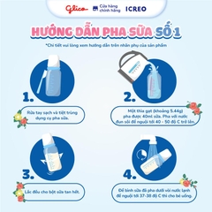 Sữa Bột Cho Bé Glico Icreo Grow-Up (Icreo Số 1) Lon 820g -  Cải Thiện Tiêu Hóa, Hỗ Trợ Tăng Cân, Phát Triển Toàn Diện