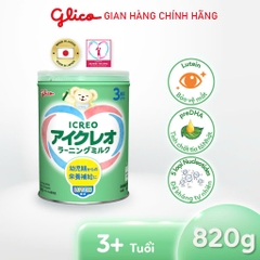 Sữa bột Cho Bé Từ 3 Tuổi Trở Lên - Glico ICREO Số 3 820g Tăng Khả Năng Hấp Thu Dinh Dưỡng, Lutein Hỗ Trợ Bảo Vệ Mắt