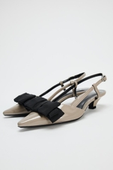 SLINGBACK SHOES WITH BOW