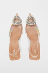 EMBELLISHED VINYL HEELS